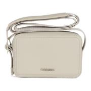 Stijlvolle Crossbody Tas met Voorlogo Plaque Calvin Klein , Beige , He...