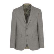 Bicolored MRW Jacket Roma Etro , Gray , Heren