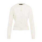 Luxe Witte Sweater Aw24 Fabiana Filippi , Beige , Dames