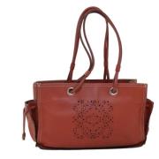 Pre-owned Leather totes Loewe Pre-owned , Red , Dames