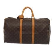 Pre-owned Canvas travel-bags Louis Vuitton Vintage , Brown , Dames