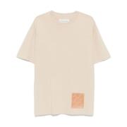 Beige Jersey Logo T-shirts en Polos Philippe Model , Beige , Heren