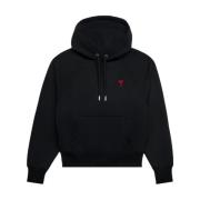 Hart Box Fit Hoodie Ami Paris , Black , Heren