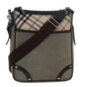 Pre-owned Canvas shoulder-bags Burberry Vintage , Beige , Dames