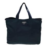 Pre-owned Fabric totes Prada Vintage , Blue , Dames