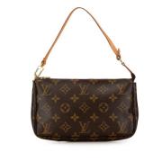 Pre-owned Canvas clutches Louis Vuitton Vintage , Brown , Dames