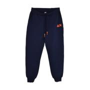 Blauwe Casual Broek Sun68 , Blue , Heren