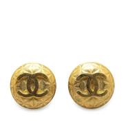 Pre-owned Metal chanel-jewelry Chanel Vintage , Yellow , Dames