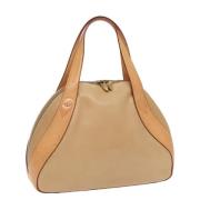 Pre-owned Leather handbags Louis Vuitton Vintage , Beige , Dames