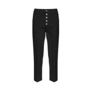 Nima Losse Chino Broek Dondup , Black , Dames