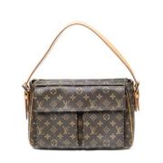 Pre-owned Canvas handbags Louis Vuitton Vintage , Brown , Dames