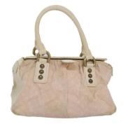 Pre-owned Canvas handbags Louis Vuitton Vintage , Pink , Dames