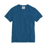 Heren Linnen T-shirt Diverse Kleuren MC2 Saint Barth , Blue , Heren