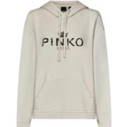 Beige Dames Sweatshirt Stijlvol Pinko , Beige , Dames