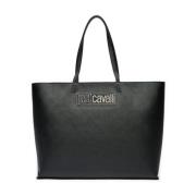 Metalen Lettering Dames Tas Range Just Cavalli , Black , Dames