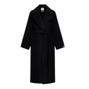 Cashmere Blend Omslagjas met Brede Revers Max Mara , Black , Dames