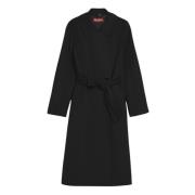 Zwarte Jas Bcollag Max Mara , Black , Dames