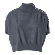 Grijze Merinowollen Trui Pinko , Gray , Dames