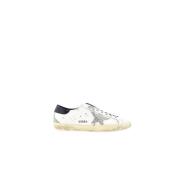 Zwarte Hiel SuperStar Sneakers Vintage Stijl Golden Goose , White , He...