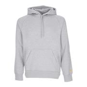 Grijze Hooded Chase Sweatshirt met Gouden Accenten Carhartt Wip , Gray...