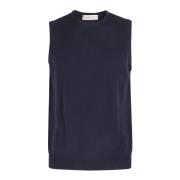 Kasjmier Wol Vest Filippo De Laurentiis , Blue , Heren