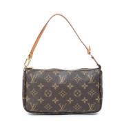 Pre-owned Canvas handbags Louis Vuitton Vintage , Brown , Dames