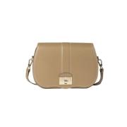 Khaki Leren Satchel Tas voor Vrouwen PS By Paul Smith , Green , Dames