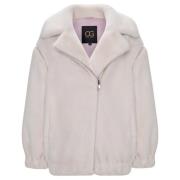 Witte Faux Fur Coat Marilyn Cesare Gaspari , White , Dames