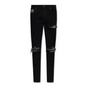 Animal Effect Pants Amiri , Black , Heren