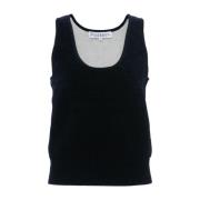 Mouwloze Ronde Hals Ribtop JW Anderson , Black , Dames