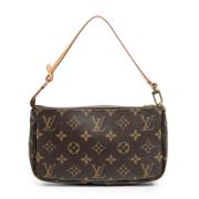 Pre-owned Canvas handbags Louis Vuitton Vintage , Brown , Dames