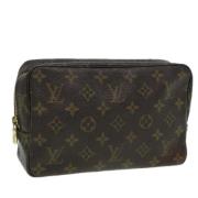 Pre-owned Canvas clutches Louis Vuitton Vintage , Brown , Dames