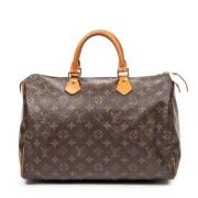 Pre-owned Coated canvas handbags Louis Vuitton Vintage , Brown , Dames