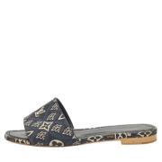 Pre-owned Denim flats Louis Vuitton Vintage , Blue , Dames