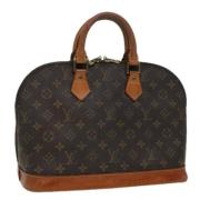 Pre-owned Canvas handbags Louis Vuitton Vintage , Brown , Dames