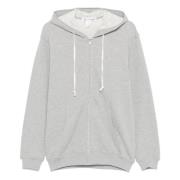 Slogan-Print Hoodie met Franse terry voering Comme des Garçons , Gray ...