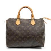 Pre-owned Coated canvas handbags Louis Vuitton Vintage , Brown , Dames