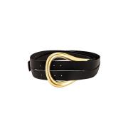 Stijlvolle leren riem voor mannen Bottega Veneta , Black , Dames