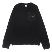 Zwarte Crewneck Fleece Sweatshirt Sportkleding Nike , Black , Heren