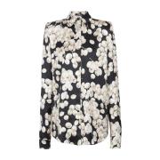 Raisin Print Button-Up Top Balmain , Multicolor , Dames