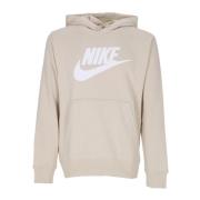 Club Hoodie Pullover Sweatshirt met lange mouwen Nike , Beige , Heren