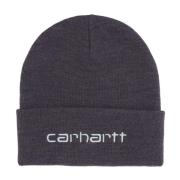 Script Beanie Hat in Artichoke Carhartt Wip , Gray , Heren