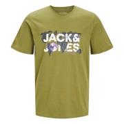 T-shirt Jack & Jones , Green , Heren