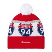 Reflecterende Beanie Rood Limited Edition Supreme , Multicolor , Heren