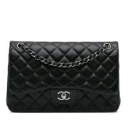 Pre-owned Leather shoulder-bags Chanel Vintage , Black , Dames