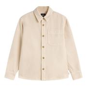 Katoenen overhemd met borstzak A.p.c. , Beige , Heren