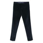 Corduroy broek met zakken en elastaan PT Torino , Blue , Heren