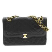 Pre-owned Leather shoulder-bags Chanel Vintage , Black , Dames