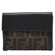 Pre-owned Canvas wallets Fendi Vintage , Black , Dames