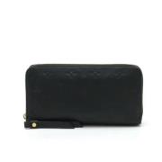 Pre-owned Leather wallets Louis Vuitton Vintage , Black , Dames